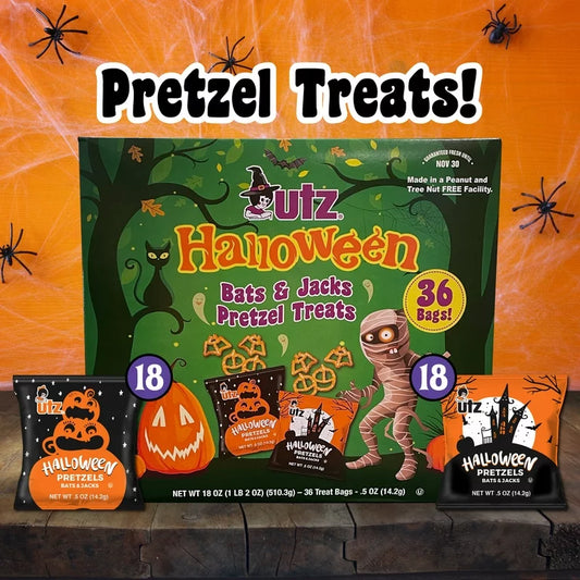 Utz Halloween Bats and Jacks Pretzel
