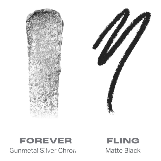 Sombra de ojos en barra líquida y en crema de doble acabado Mixed Signals Forever/Fling
