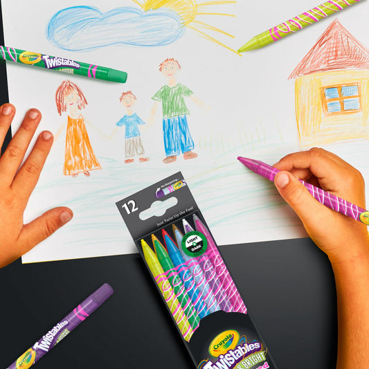 Crayola Bold and Bright Twistables Colored Pencils, 12