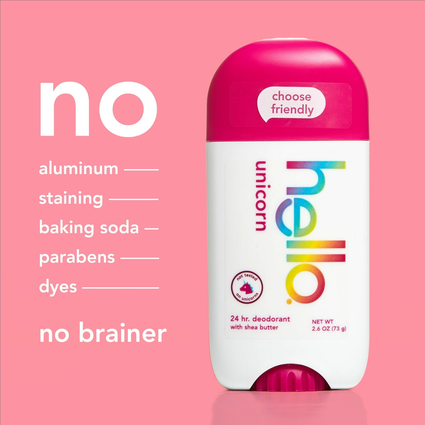 hello Desodorante Unicorn sin Aluminio para Mujeres y Hombres