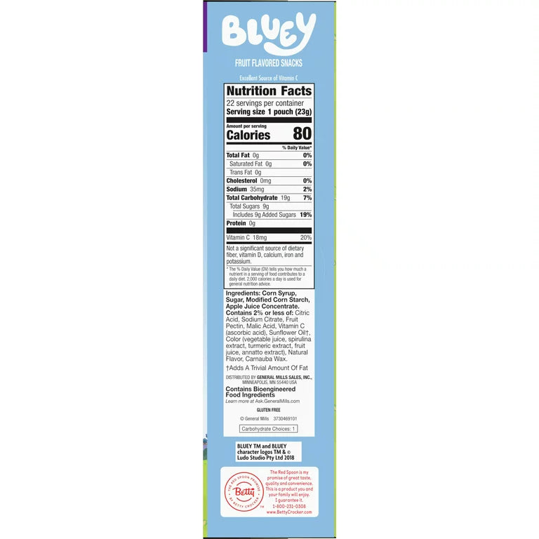 Bluey Snacks, 22 PAQUETES