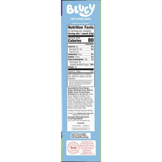 Bluey Snacks, 22 PAQUETES