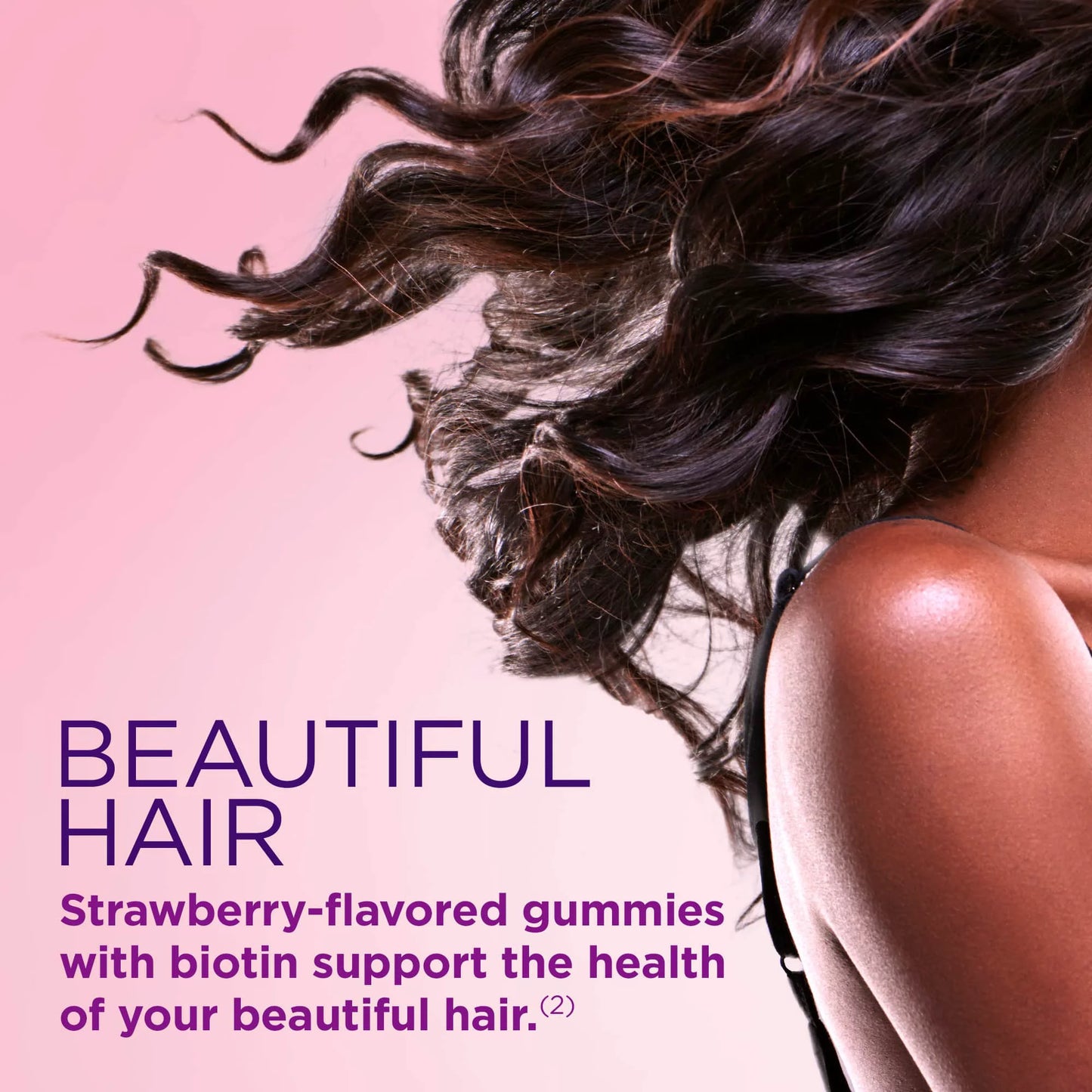 Hair Skin and Nail Vitamins With Biotin, Gummies, 80 Ct