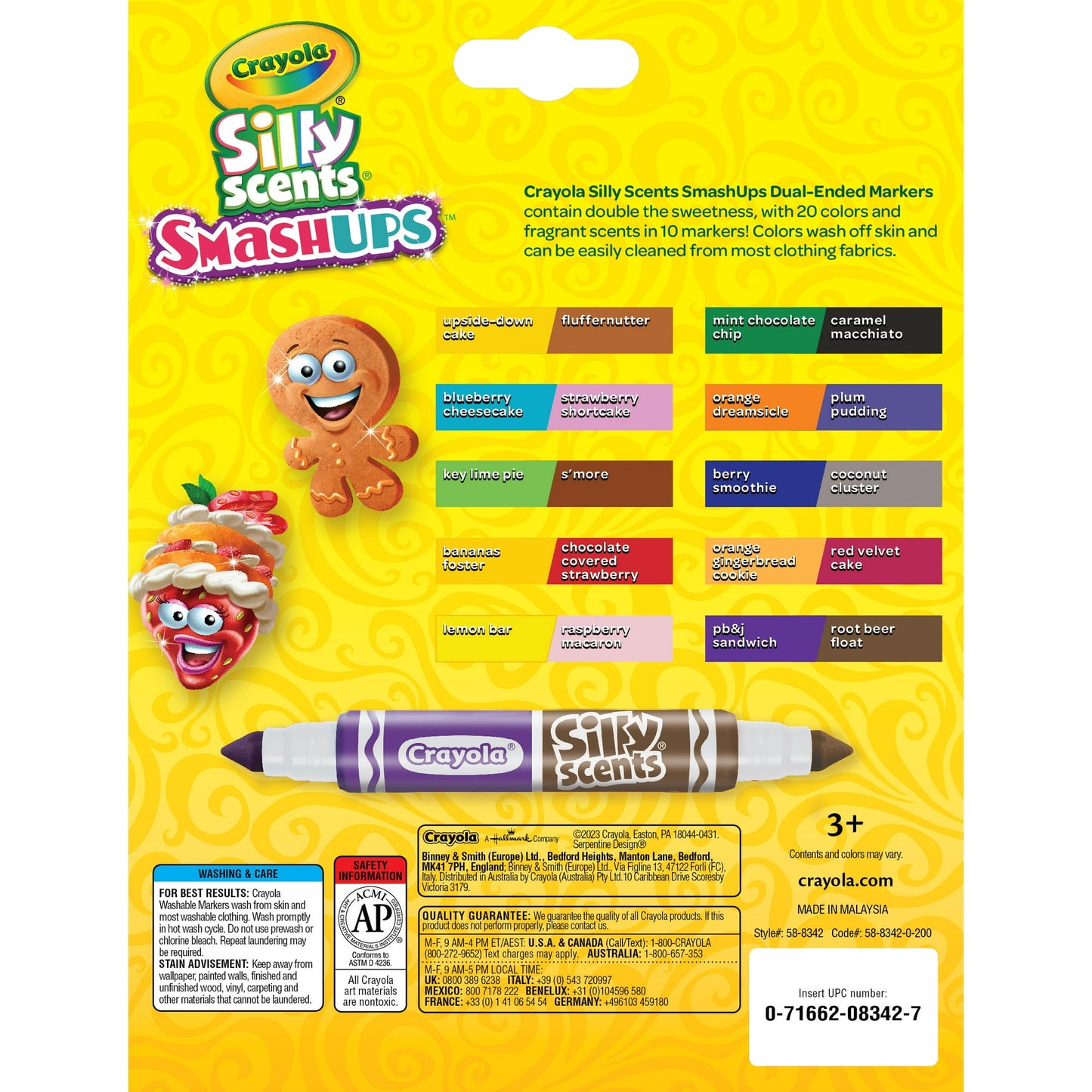 Crayola Washable Silly Scents Broad Line Markers