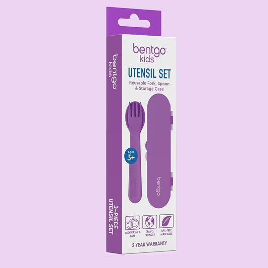 Bentgo Kids Utensils Set Púrpura