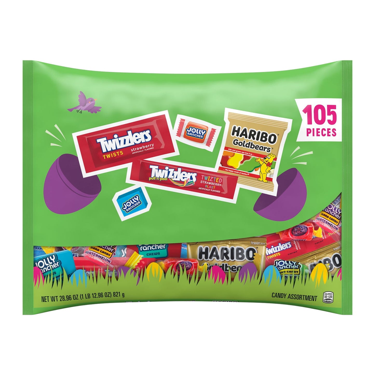 Caramelo de Pascua con Sabor a Frutas Variadas Bolsa de 28.96 oz, 105 Piezas