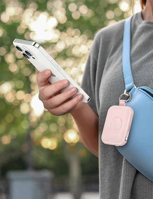 RORRY Cargador portátil, cargador portátil de 5000 mAh Rosado