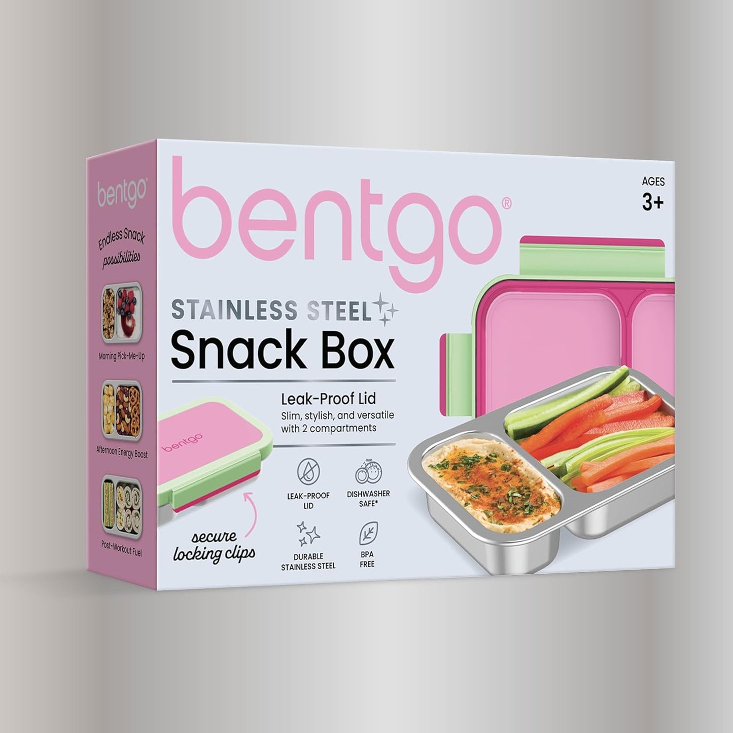 Bentgo snacks de acero inoxidable Fresa