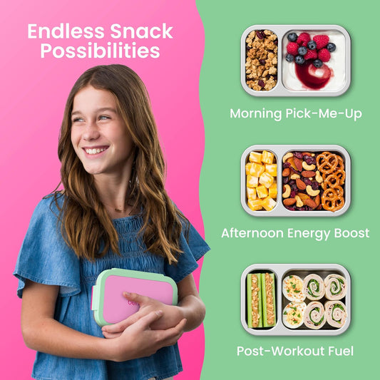 Bentgo snacks de acero inoxidable Fresa