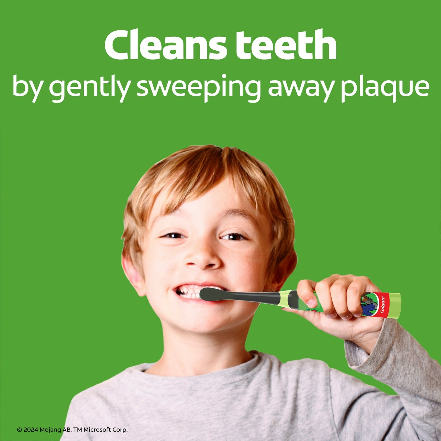 Colgate Kids Minecraft Toothbrush, a Pilas, 1 Unidad, para Niños