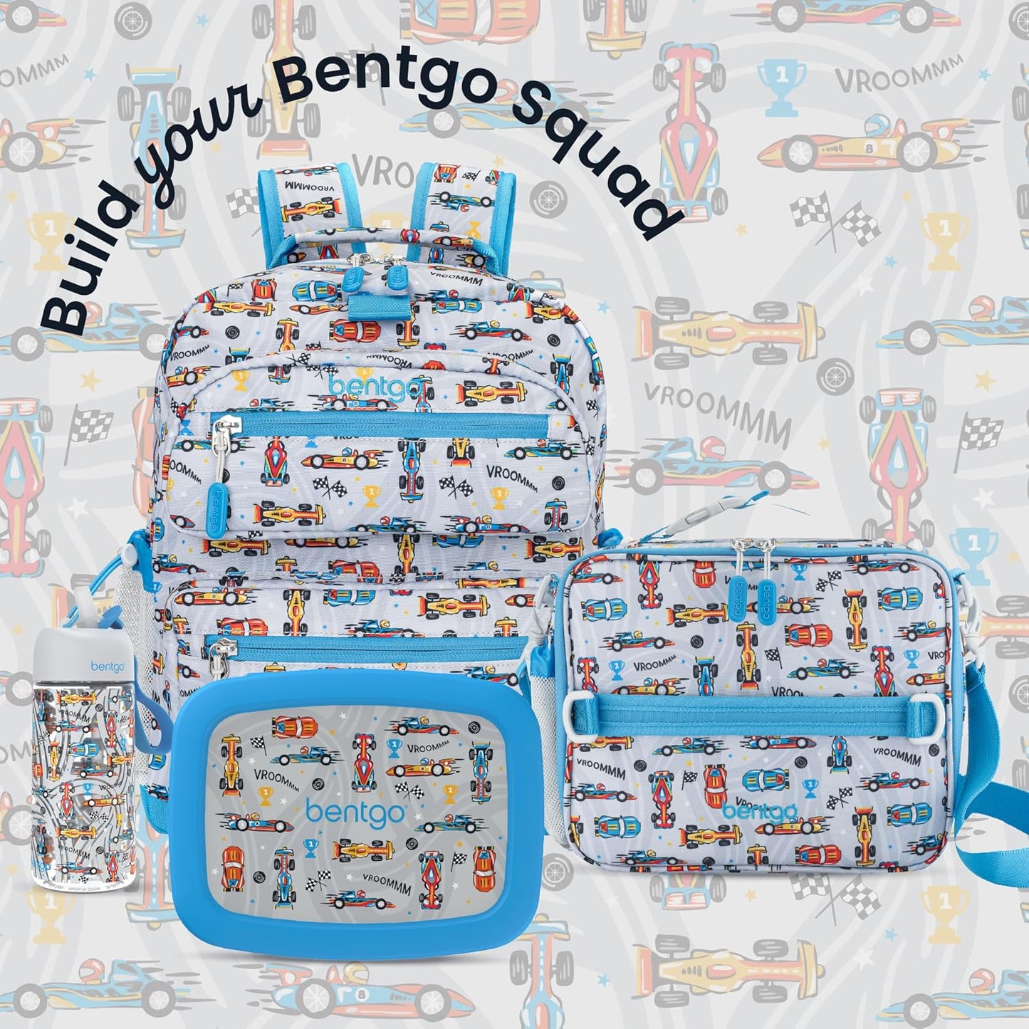 Bentgo Kids Prints Lunch Box Race Cars