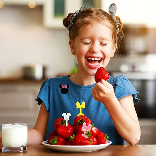 Mini Tenedor Para Lonchera Minnie Mouse 10 piezas