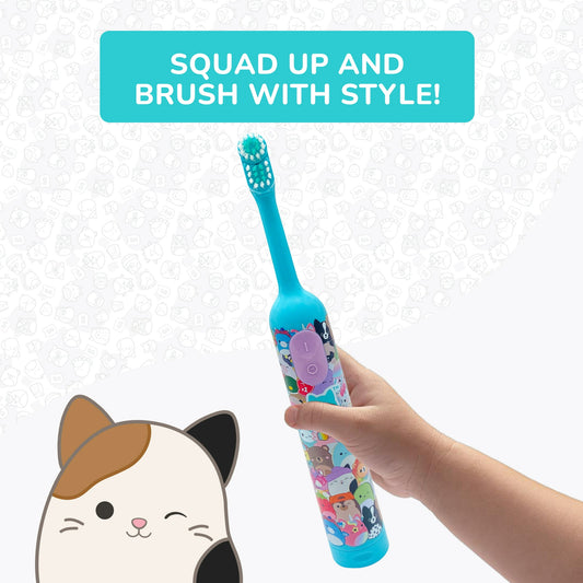 Equate Squishmallows Oscillating Electric Toothbrush for Kids, Battery Powered, 1 Count