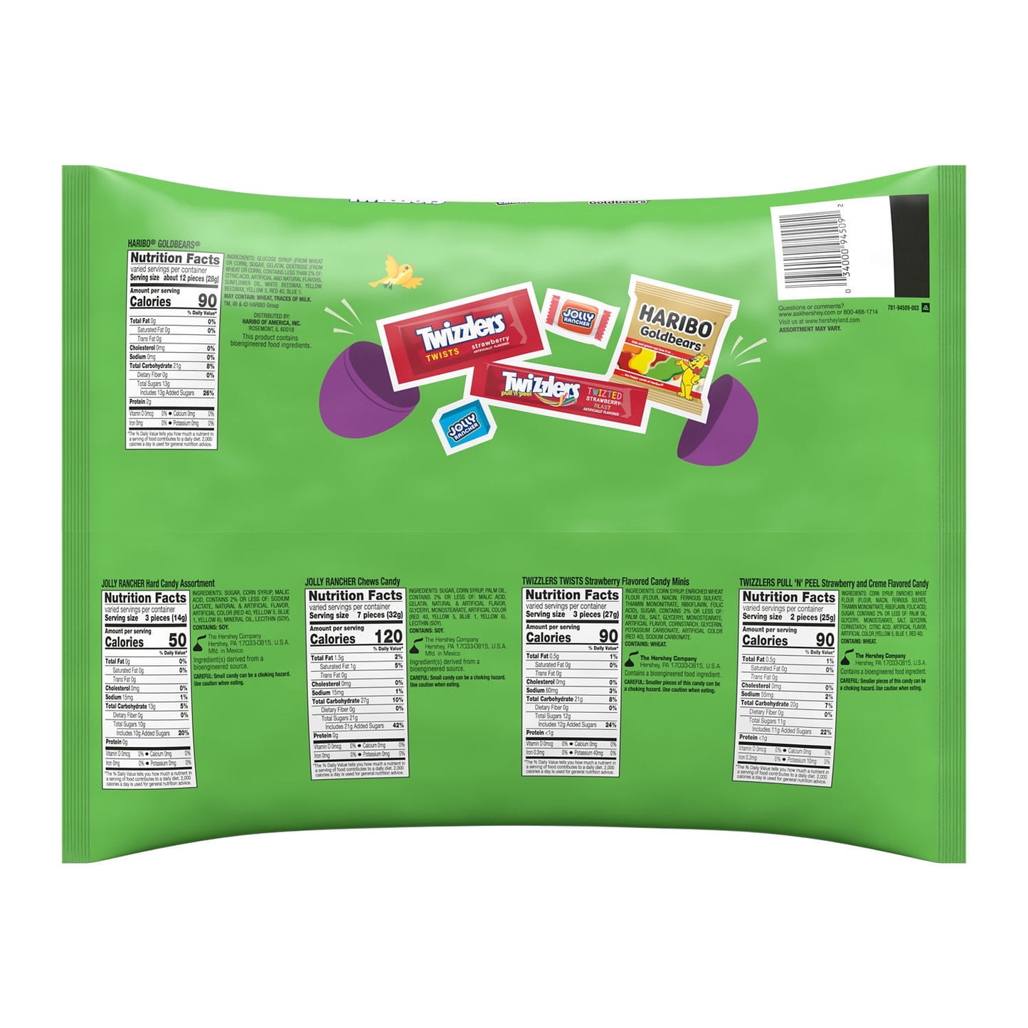 Caramelo de Pascua con Sabor a Frutas Variadas Bolsa de 28.96 oz, 105 Piezas