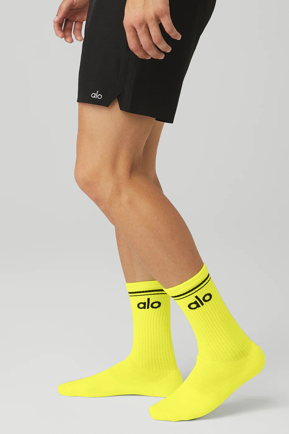 UNISEX THROWBACK SOCK Highlighter/Black TALLA (S)