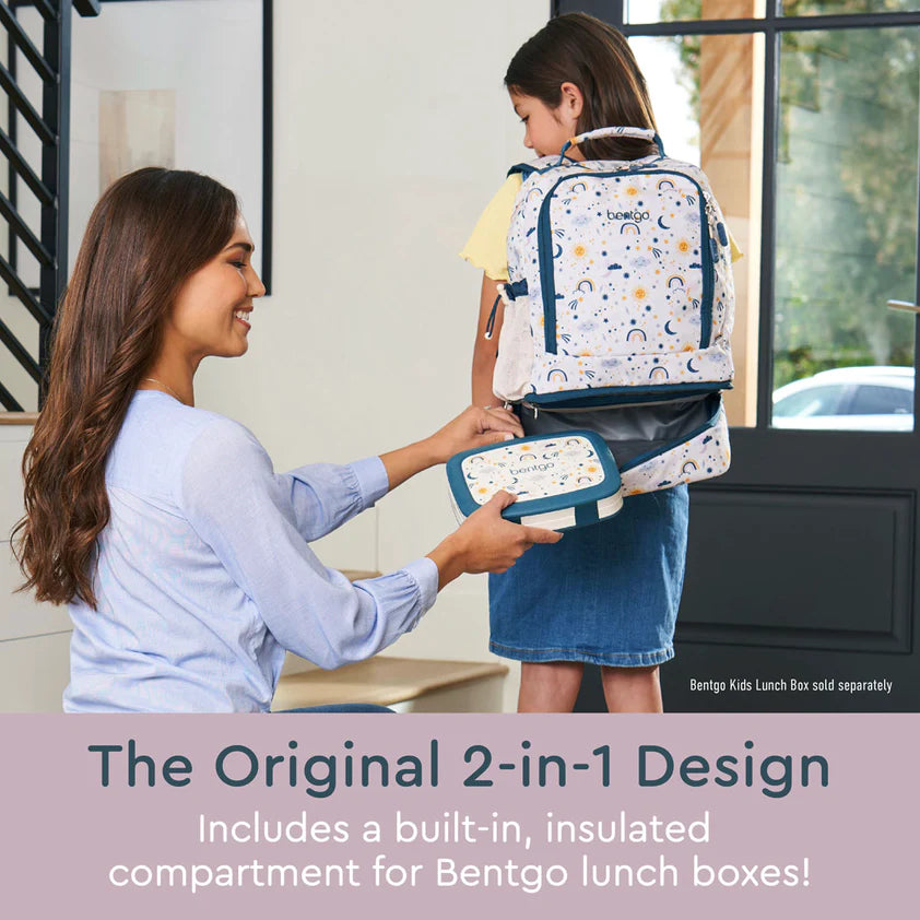 Bentgo Kids 2-in-1 Backpack & Lunch Friendly Skies