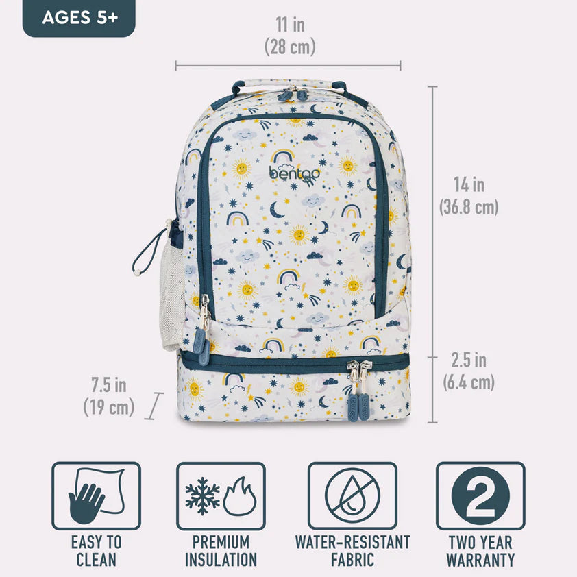 Bentgo Kids 2-in-1 Backpack & Lunch Friendly Skies