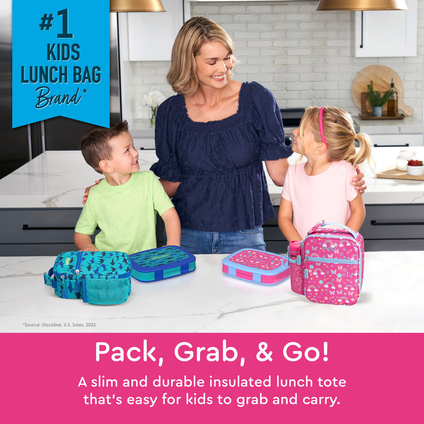 Bentgo Kids Insulated Lunch Tote Rainbows and Butterflies