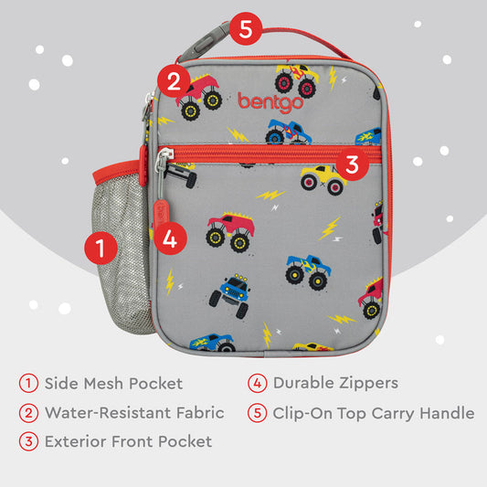 Bentgo Kids Insulated Lunch Tote Trucks