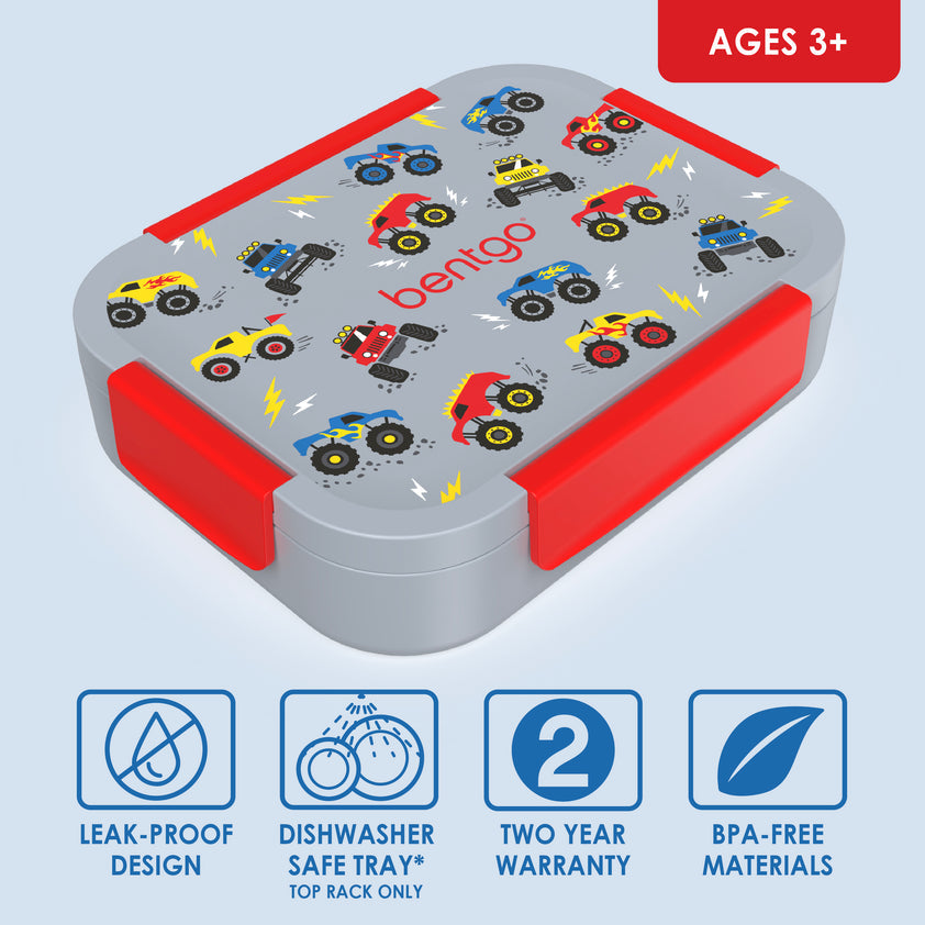 Bentgo Kids Snap & Go Lunch Box Trucks