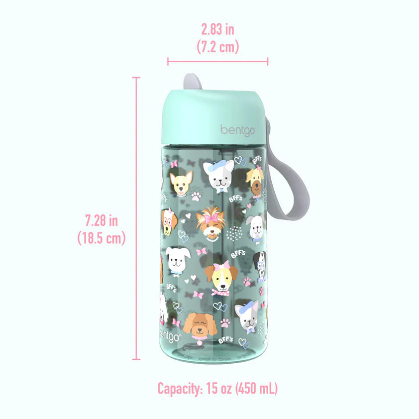 Bentgo Kids Water Bottle Puppy Love