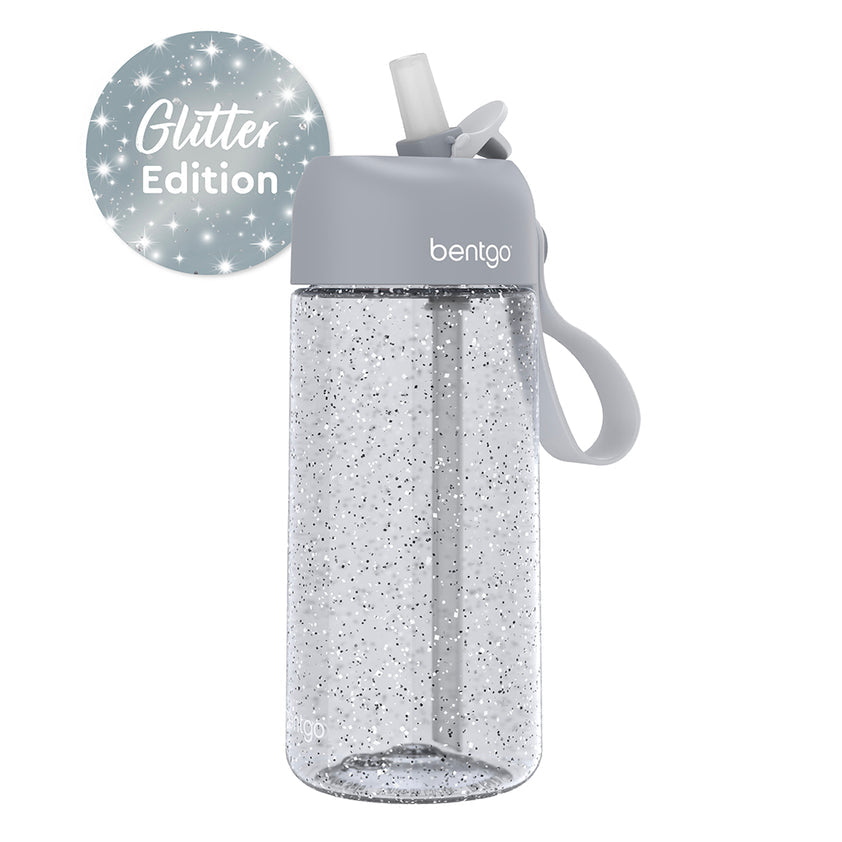 Bentgo Kids Water Bottle Silver Glitter