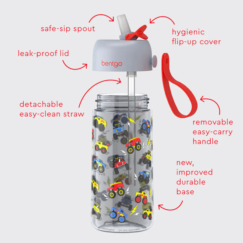 Bentgo Kids Water Bottle Trucks