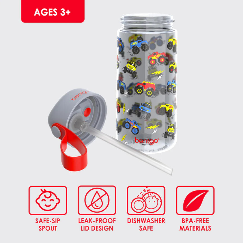 Bentgo Kids Water Bottle Trucks