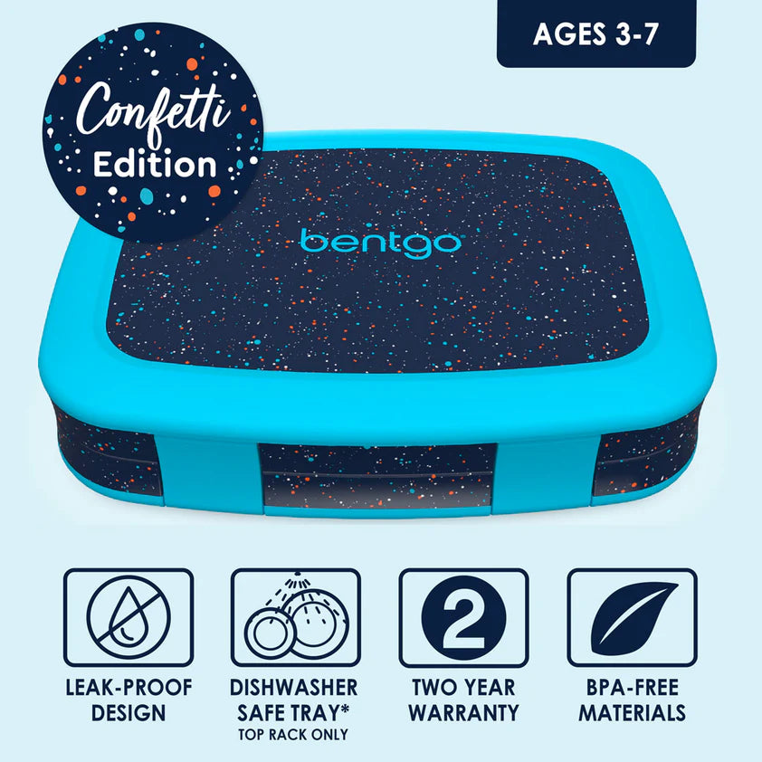 Bentgo Kids Lunch Box - Abyss Blue Speckle Confetti