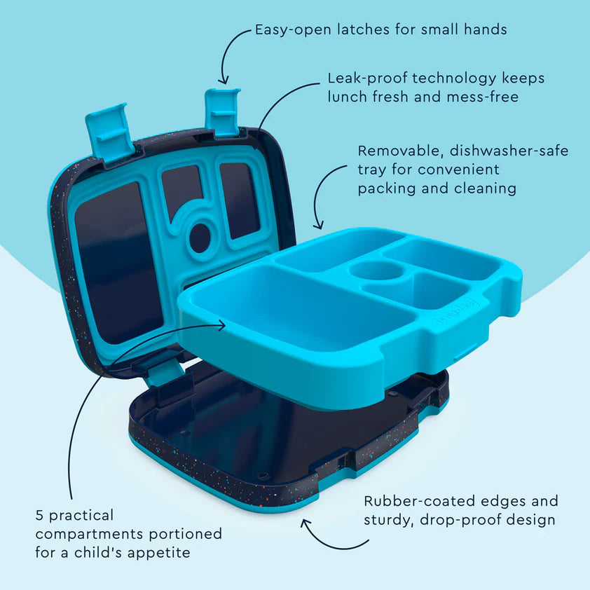 Bentgo Kids Lunch Box - Abyss Blue Speckle Confetti