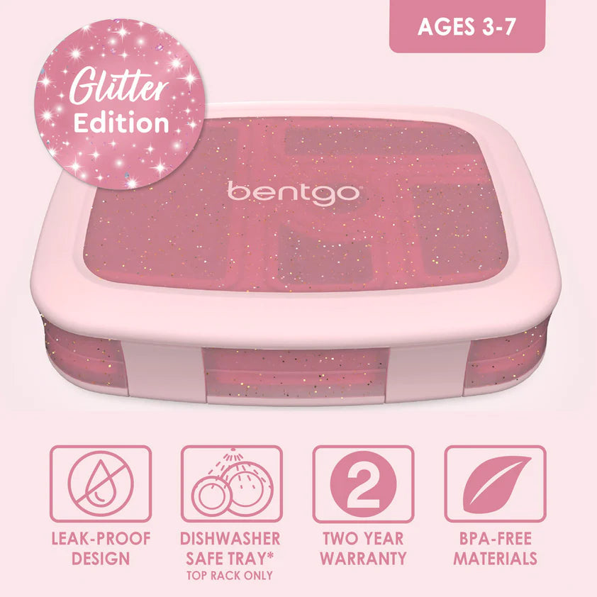 Bentgo Kids Lunch Box - Petal Pink Glitter