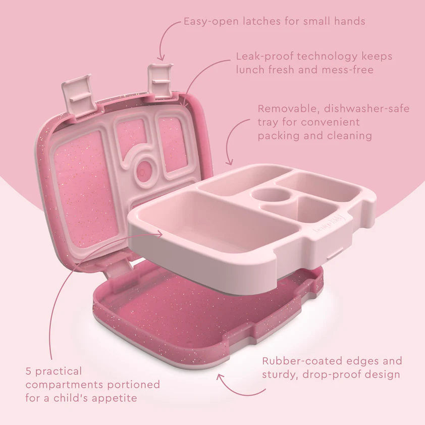 Bentgo Kids Lunch Box - Petal Pink Glitter