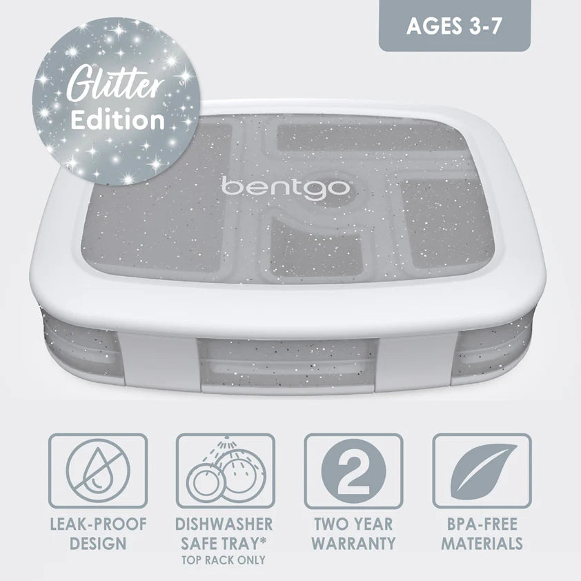 Bentgo Kids Lunch Box - Silver Glitter