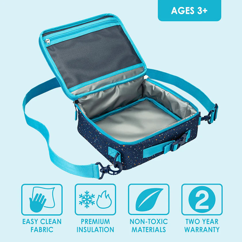 Bentgo Kids Lunch Bag Abyss Blue Speckle Confetti