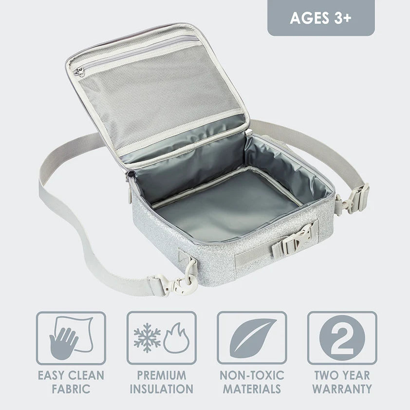 Bentgo Kids Lunch Bag Silver Glitter