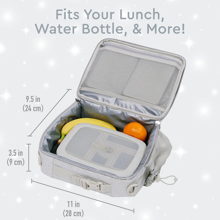 Bentgo Kids Lunch Bag Silver Glitter