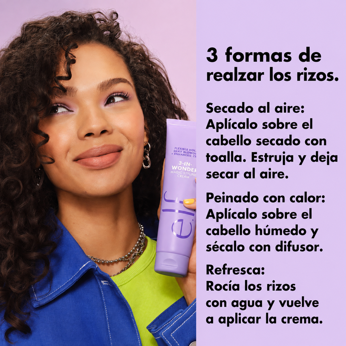 Crema de peinado mágica 3 en 1 de elf