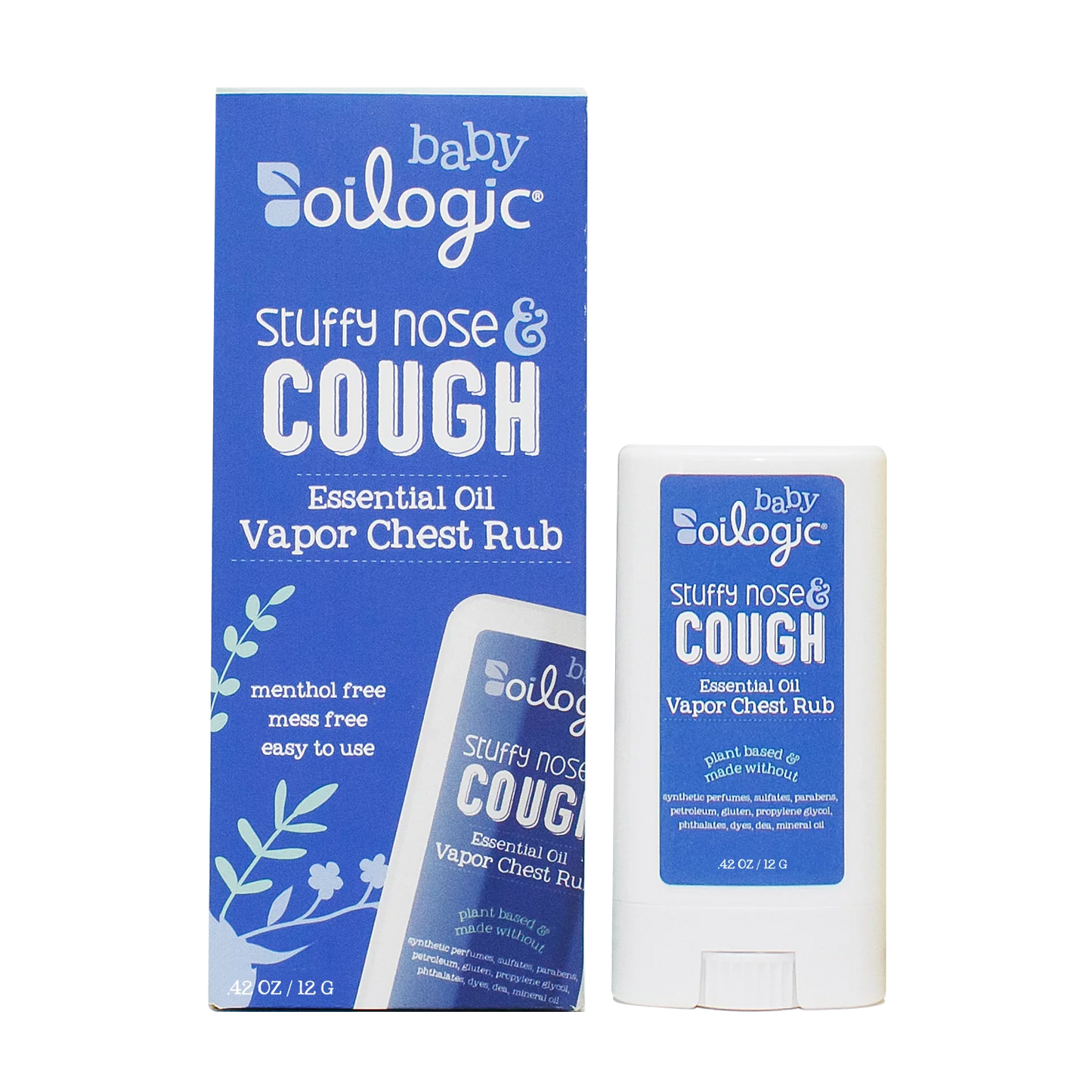 Oilogic Baby Stuffy Nose & Cough Essential Oil Vapor Chest Rub