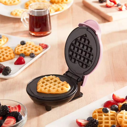 Dash Heart Mini Waffle Maker