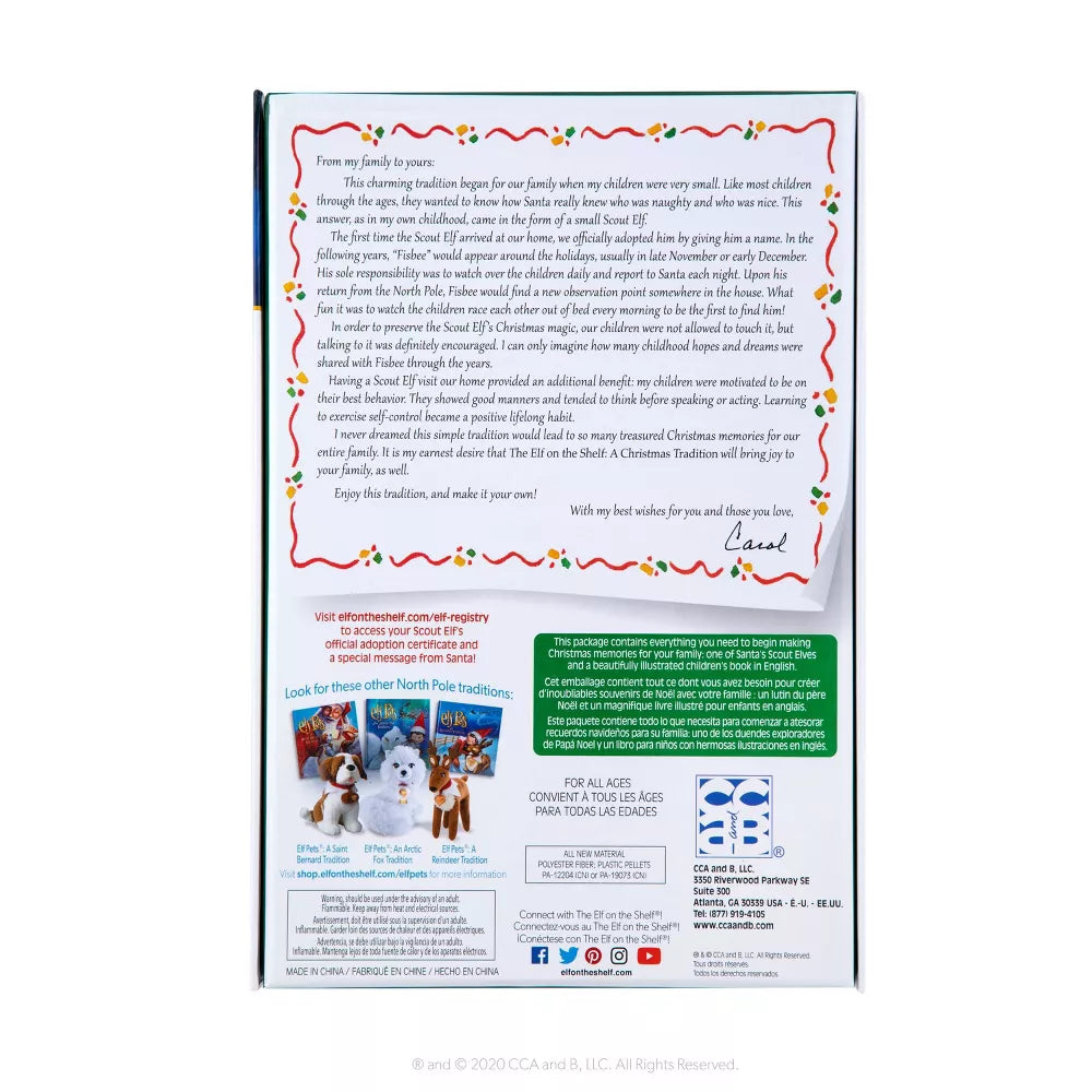 The Elf on the Shelf - Blue Eye Girl Elf - by Chanda Bell (Hardcover)