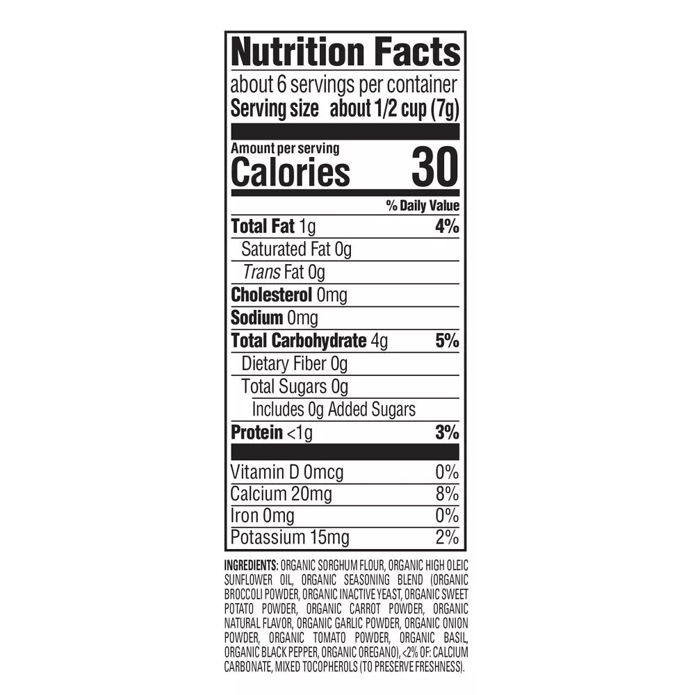 HappyBaby Snackers Vegan Cheddar Broccoli Baby Snacks - 1.5oz