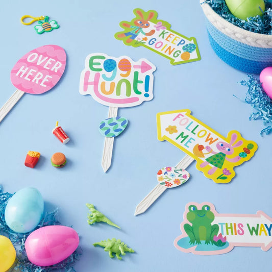 Kit de búsqueda de huevos de Pascua con bolsa de plástico 43 piezas