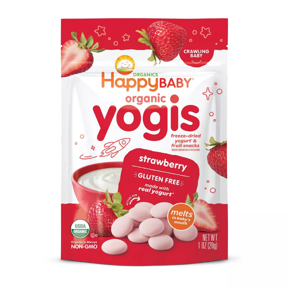 HappyBaby Organic Yogis Strawberry