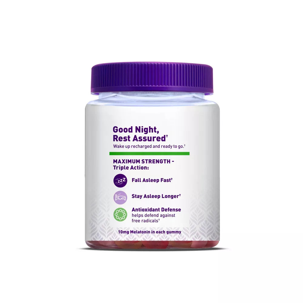 Natrol Melatonin 10mg Sleep Aid Gummies - Blueberry - 50ct