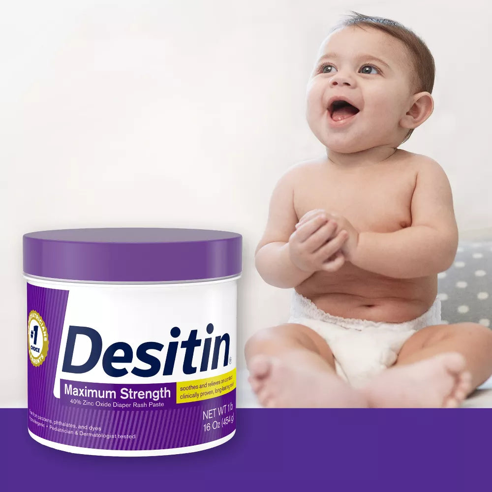 Desitin Maximum Strength Diaper Rash Cream with Zinc Oxide - 16oz