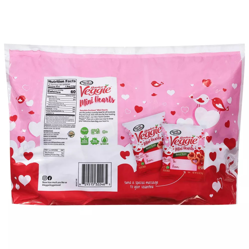 Sensible Portions Valentine's Garden Veggie Mini Hearts - 6oz