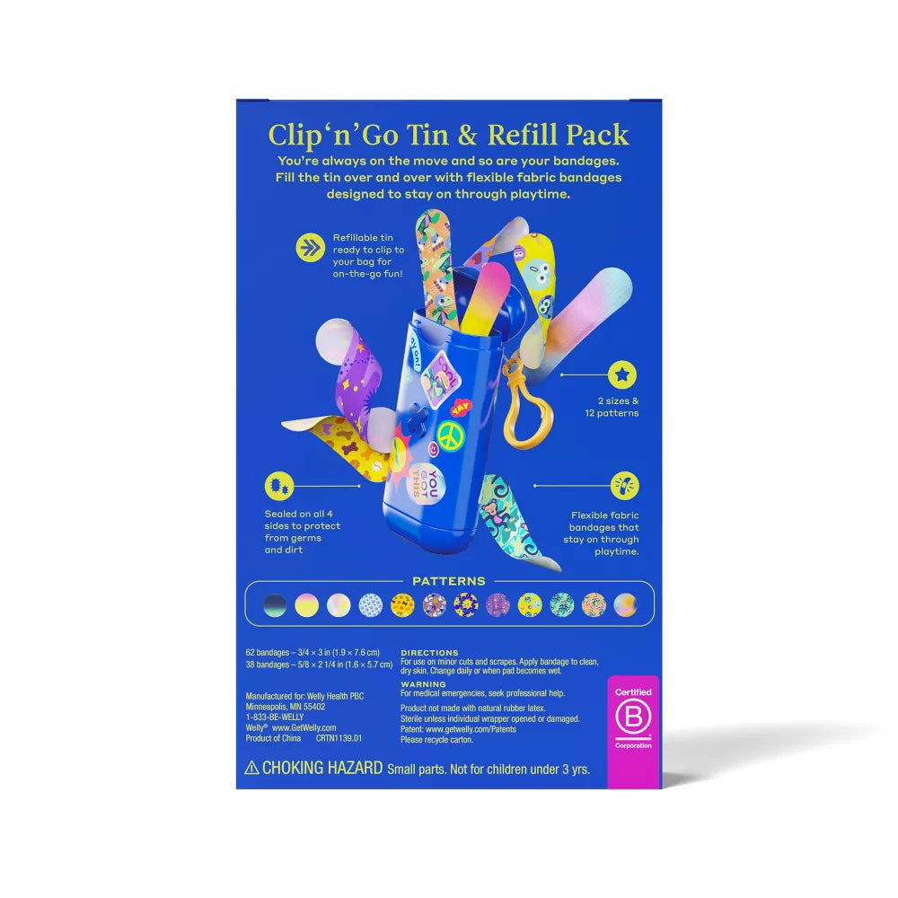 Welly Clip 'N' Go Tin & Refill Pack