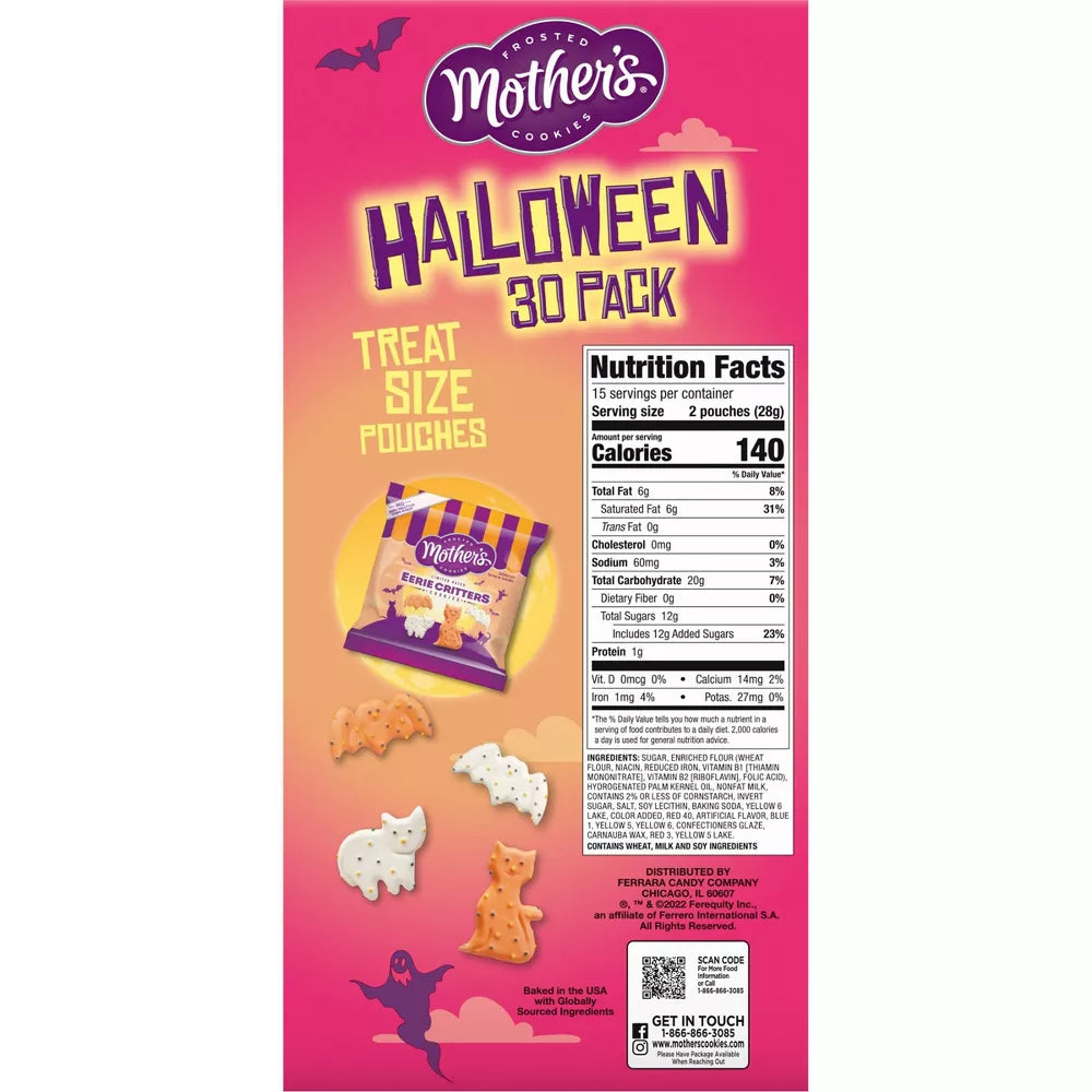 Mother's Cookies Halloween- 30ct