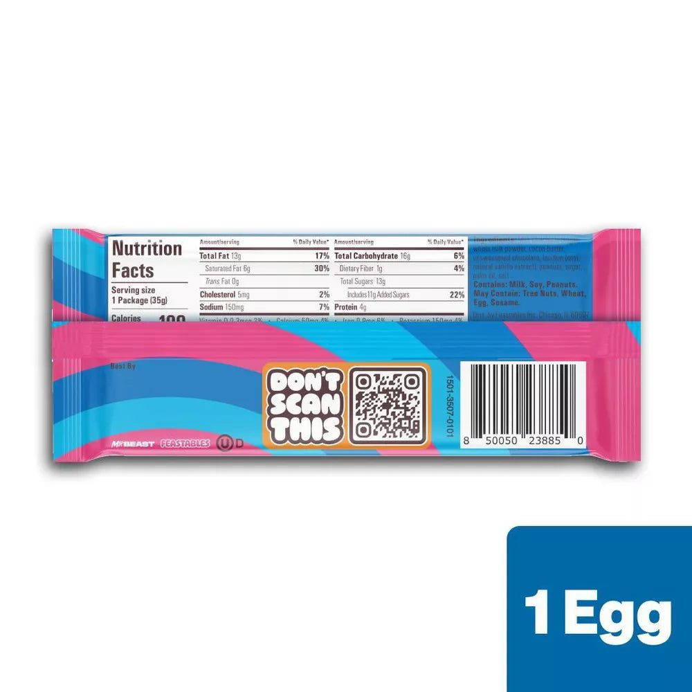 Huevo de Pascua de chocolate Feastables MrBeast - 1.24 oz