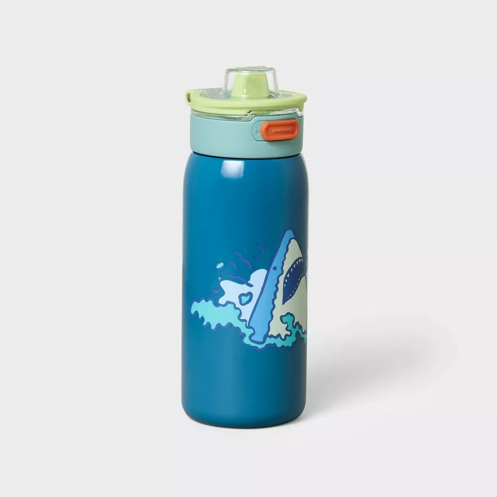 Kids' 14oz Stainless Steel Water Bottle Shark